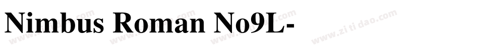 Nimbus Roman No9L字体转换